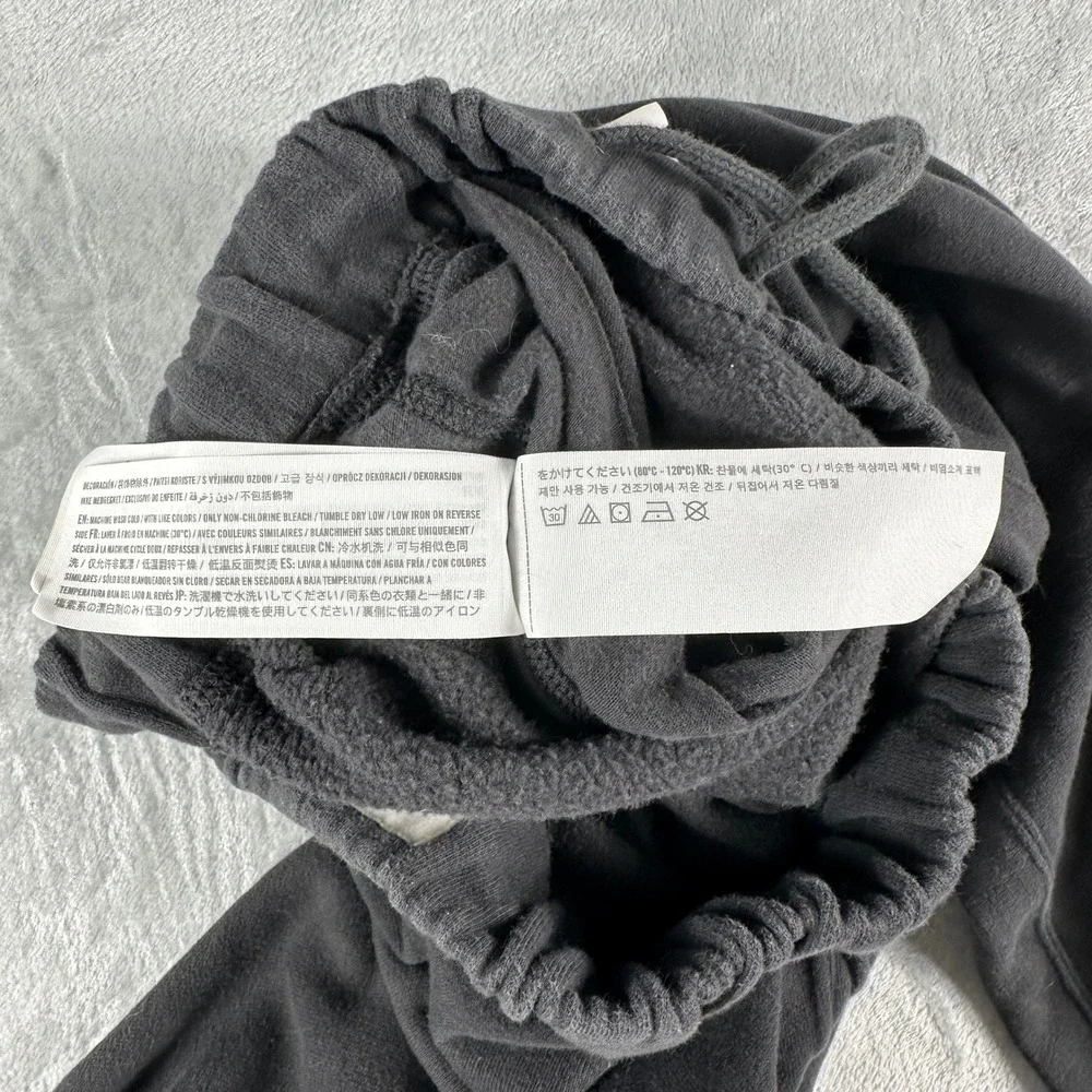 Abercrombie Joggers Women S Black Soft Fleece Logo Sweatpants Loungewear Cozy